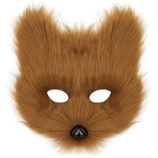Tiermaske Fuchs Katze Wolf