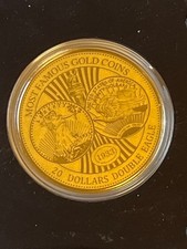 Niger 100 Francs 20 Dollars Double Eagle 40 mm Feingoldmünze 999 1/200 OZ