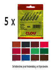 Clou Beutelbeize 5 x 12g Holzbeize Holz Beize Holzschutz Pulverbeize Möbelbeize