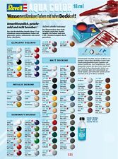 Revell Aqua-Color-Farben (182,78€/l) 18 ml Farbdose, 88 Farben freie Auswahl Neu