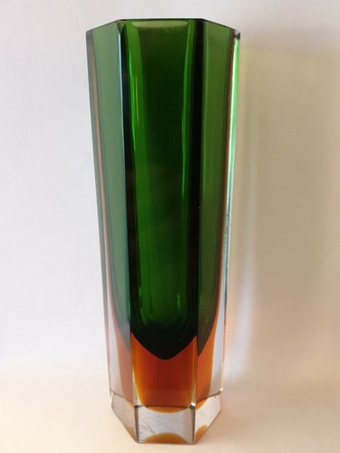 Blockvase überfangglas vase - blockvase/Überfangglas,