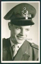 JUNGER MANN SOLDAT in UNIFORM HÜBSCHES MILITÄRPORTRAIT GAY INT Foto