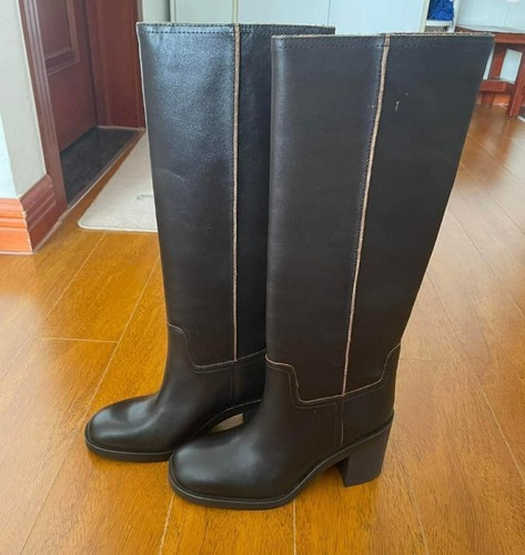 Zara leather brown - leather,