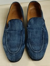 Doucals jeansblaue Wildleder Halbschuhe hergestellt in Italien Gr. 43 1/2