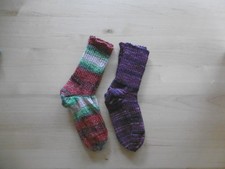 2 Paar handgestrickte
