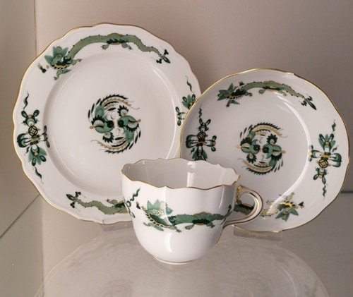 Meissen kaffeegedeck 3tlg - meissen,