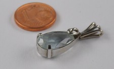 Weißgold Anhänger Tropfen