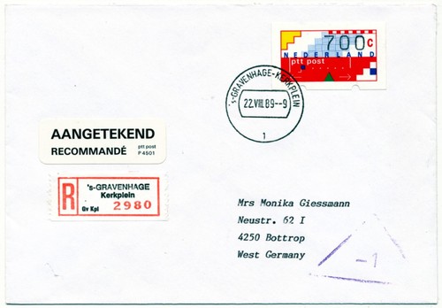 Niederlande 1989 ersttagsbrief - 1989,