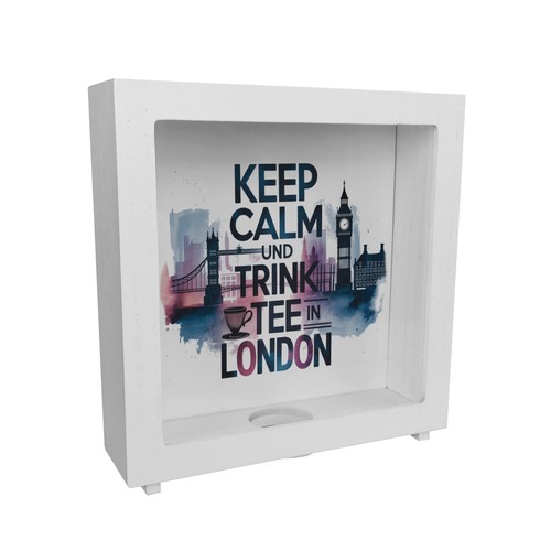 Keep calm und trink tee - calm, rahmen