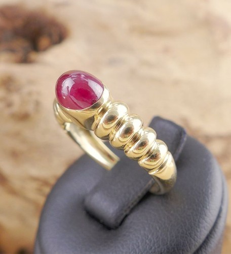 Klassischer rubin damen ring - klassischer,