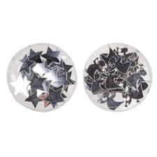 Silberfarbene Streudeko Sterne