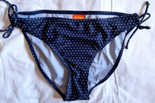 schöne BIKINI Hose SLIP gepunktete Bikinihose Punkte BLAU Weiß M 40 Top !neu!