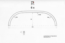 6x Leimholzbogen 219 Bauwagen