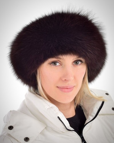 Damen fellmütze aus braun - damen,
