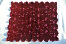 Krömer Samttischdecke Rot