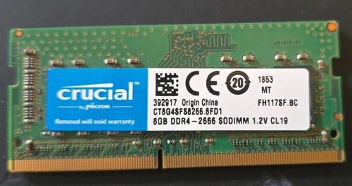 Crucial ram 8gb sodimm - crucial,