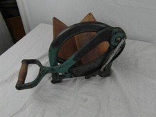 Brotschneider Brotmesser Gußeisen Hebel Ginge Antik Vintage Orginal Used o9e3