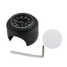 Motorrad 7/8" 1" Lenker Uhr Schwarz Uhren Lenkeruhr Fahrrad Wasserdicht 22-25mm