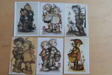 Hummelfiguren 6 Postkarten u. 2 Bilder im Rahmen bitte Fotos ansehen