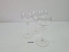 4 Weingläser Glas transparent