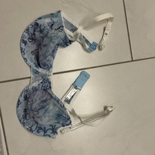 bh mit bügel 75c Paisley Transparent Blau Neu TCM Tchibo