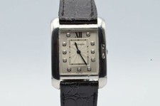 CARTIER TANK ANGLAISE QUARTZ DAMEN UHR 26MM STAHL 3704 VINTAGE  MIT LEDER BAND 2