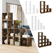 Bücherregal Treppenregal Stufenregal Raumteiler Standregal Regal Holz VASAGLE