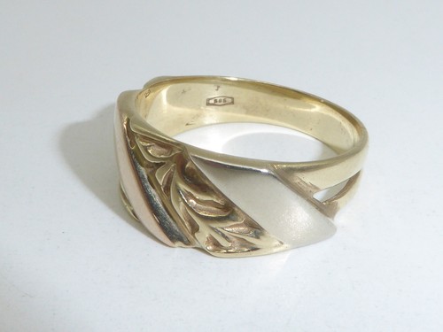 14k gold ring 585 gelbgold - 585,