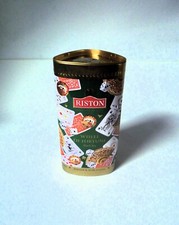 Teedose RISTON Wheel of Fortune Black Tea Vorratsdose Blech-Metalldose leer