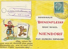 Landpost Ra1 Hullersen über KREIENSEN a. Postkarte 1958