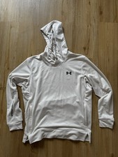 Under Armour Trainingssweatshirt Gym Fitness Pullover Tech weiß Gr. L