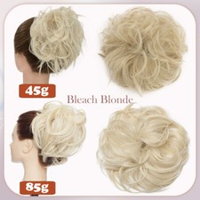 Haarteil Haargummi Zopf Haarband Dutt Haarschmuck Perücke Messy Bun Scrunchie DE