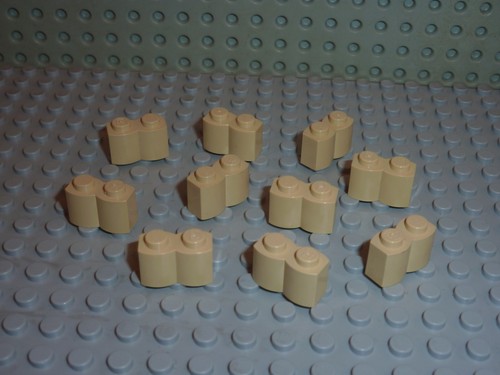 Lego steine hellbraun ref - 10,