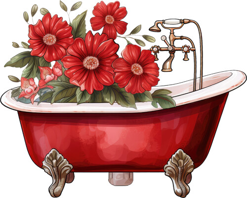 Retro weihnachten blumen - weihnachten,