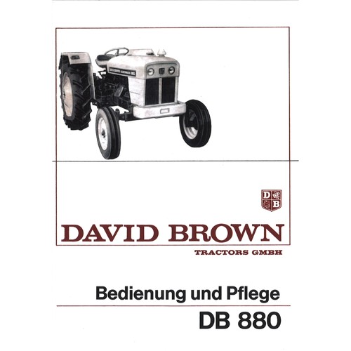 David brown db880 schlepper - brown, 3