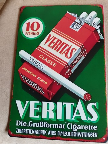 Werbung blechschild veritas - blechschild,