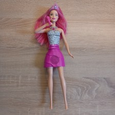 Mattel 2014 Singende Barbie Prinzessin Puppe Pink Kleid  Gebraucht