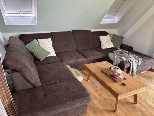 Ecksofa form braun - ecksofa,