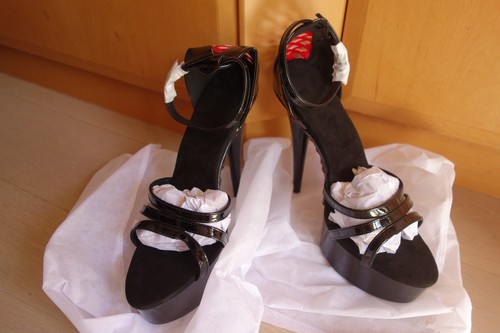 High heels sandalen plateau - high,