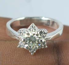 1.12 Karat Rund Schliff Weiß