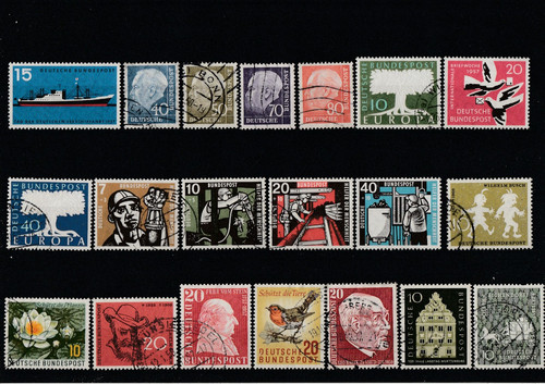 Deutsche bundespost gestempelt - deutsche,