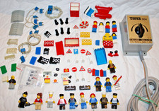 Lego Konvolut verschiedene Steine Figuren Puffer etc.aus den 1970/80er Jahren