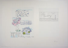 Claus Böhmler, Farbserigraphie, handsign., Schriftbilder, 1980, Griffelkunst (C2