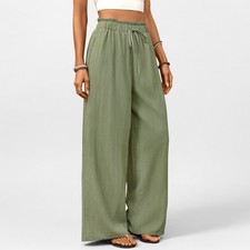 Damen hosen casual flowy leg - damen,