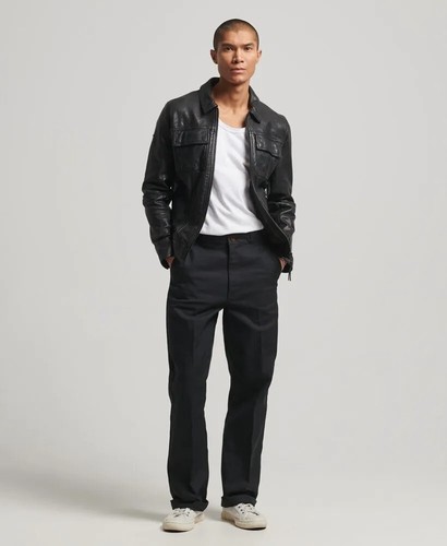 Superdry herren lederjacke - superdry,
