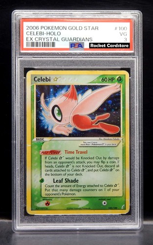 Pokemon celebi gold star - gold, holo