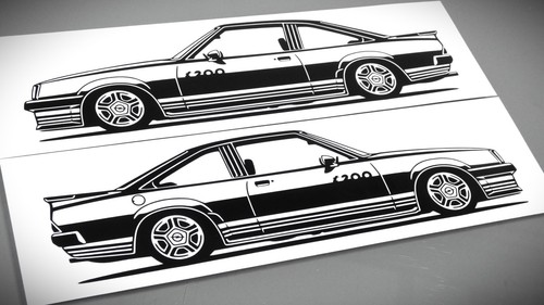 Opel manta i200 sticker - opel,