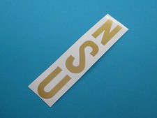 NSU Quickly N / S Schriftzug Schutzblech Kotflügel Aufkleber  Abziehbild  Gold 