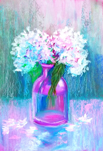 Stillleben hortensien blumen - stillleben,