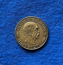 Otto von Bismarck Medaille 1971 - 100 Jahre Reichsgründung 35 mm vz #3151